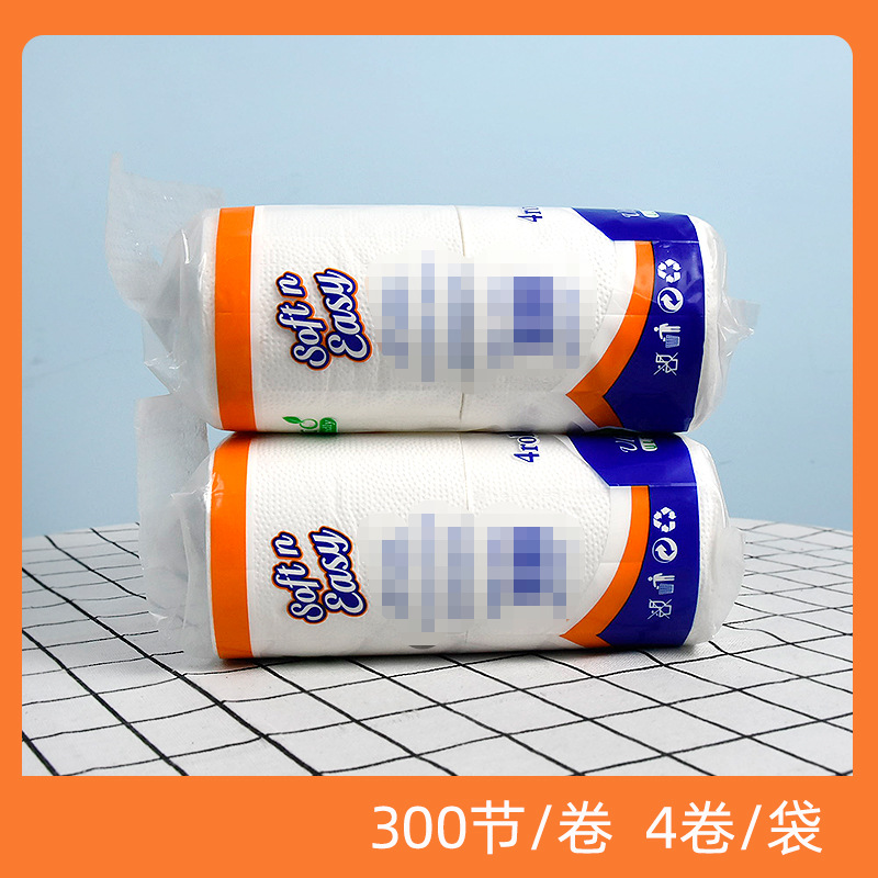 Papel higiénico de personalización de exportación Pulpa de madera Papel higiénico