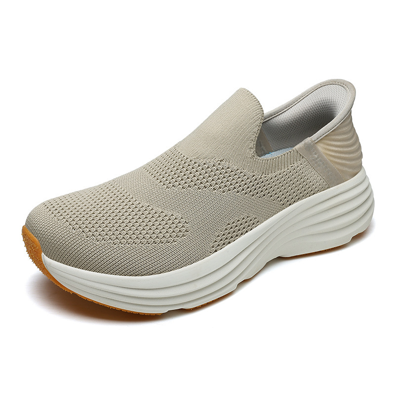 2025 New Style Slip-On Walking Shoes for Men, Casual, Convenient and Versatile Casual Shoes, Soft Sole Fly-Knit Comfortable Lazy Shoes