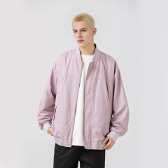 捷展YOU货|美式纯色棒球服25秋季新品潮牌美式高街飞行夹克外套男
