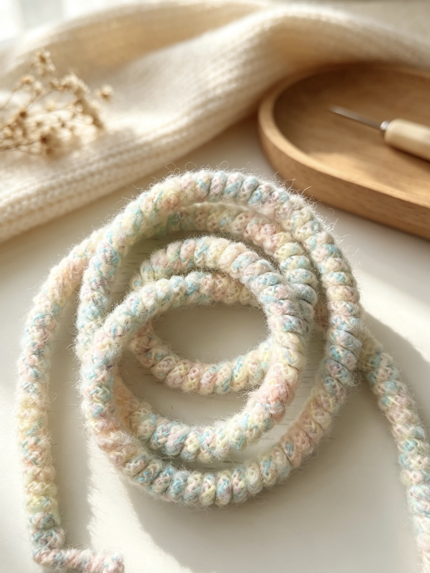 Rainbow telephone cord autumn and winter plush woven cuttable phone strap phone chain phone accessory hair rope hair accessory hair ring