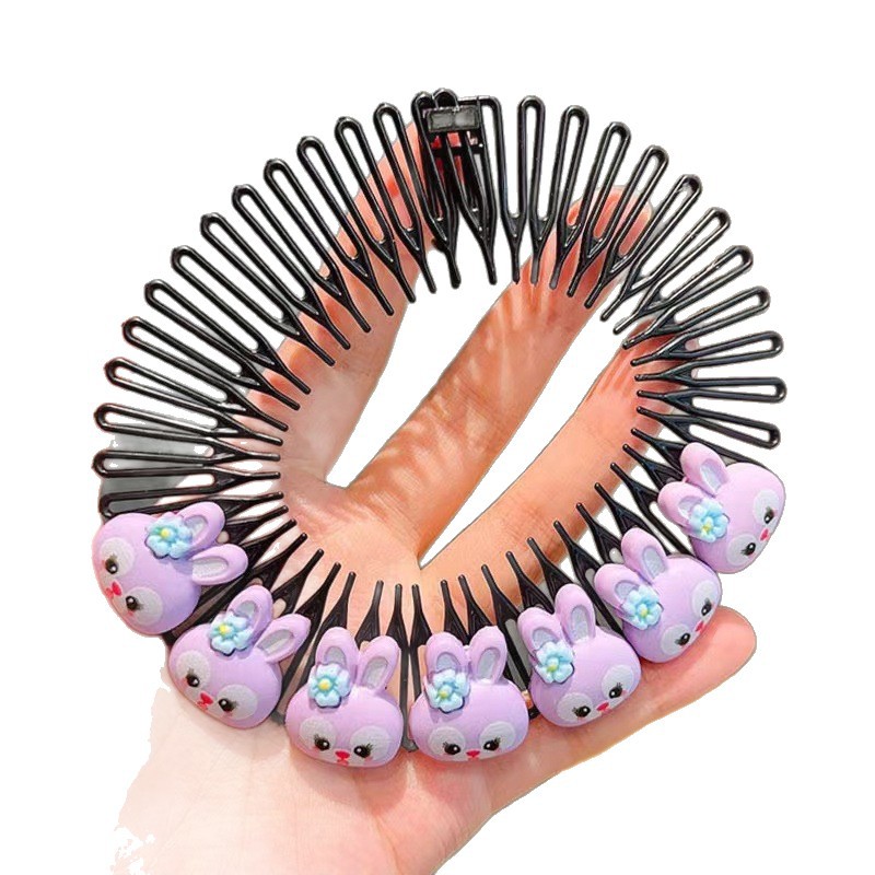 Pein de cabello de la frente de niños, pein de cabello de la cabeza de las niñas, nuevo pein de dibujos animados para bebés femeninos