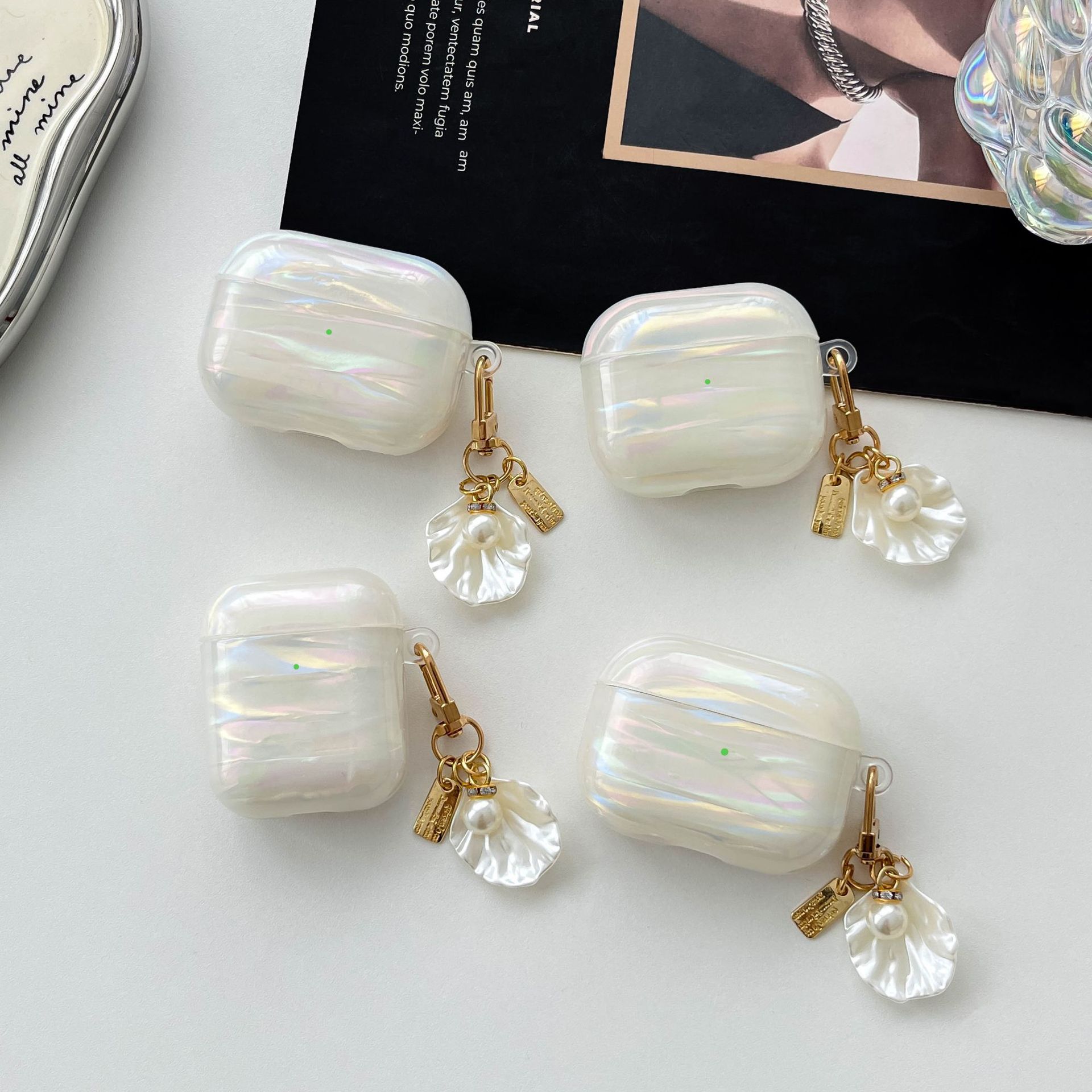 Защитный чехол для AirPods с имитацией перламутра Xingyue