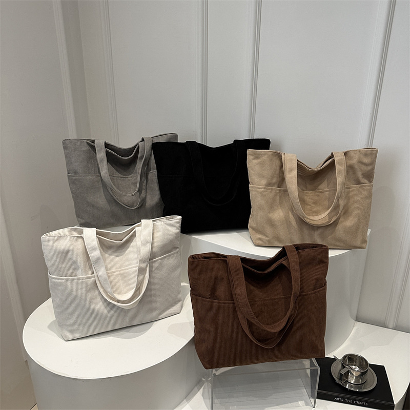 Bolso casual coreano de moda de gran capacidad 2024 invierno nuevo bolso de axila de un solo hombro ins Bolso Tote coreano estilo occidental