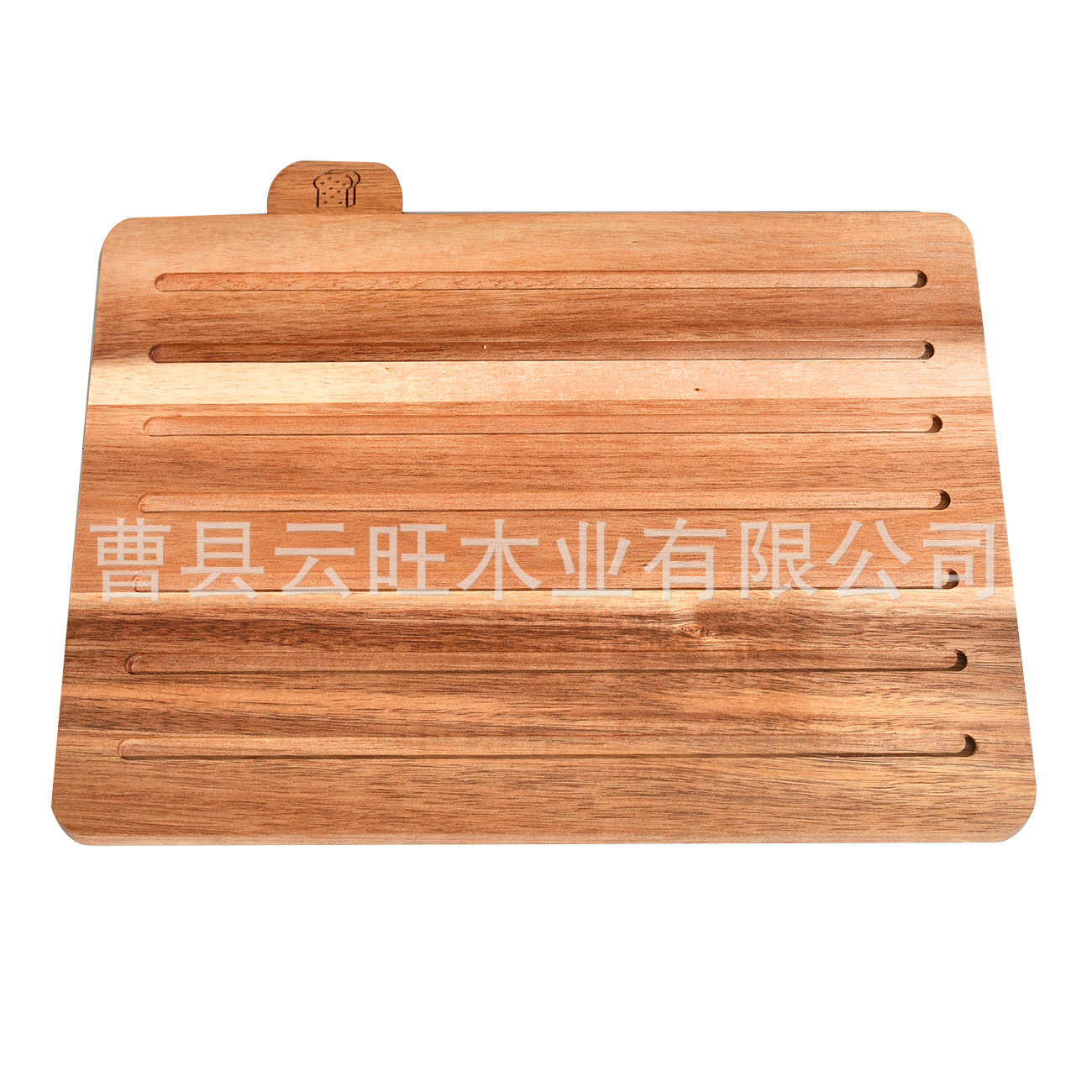 Mesa de corte de madera de acacia set de mesa de cocina mesa de mesa de alimentos frescos cocinados tablero de corte de madera doméstico con soporte image 6