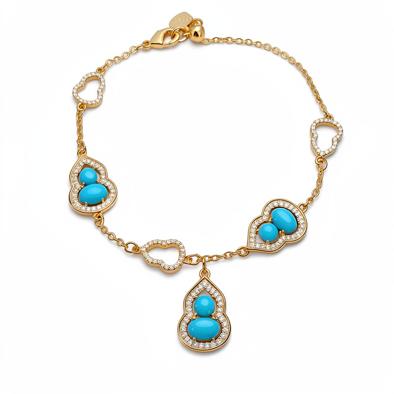 18k oro real pulsera de extracción de piedra de silicio pulsera ligera de lujo nicho pulsera sensación de alta calidad joyas de mano exquisitas