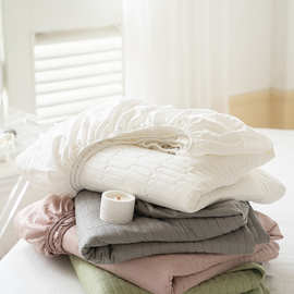 A6L全棉绗缝夹棉床笠床罩床垫保护罩纯棉单件床垫套纯色席梦思保
