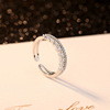 Small design jewelry, zirconium, one size wedding ring, micro incrustation, diamond encrusted, wholesale