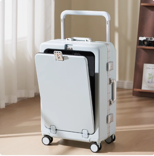 Front Opening Luggage Case for Women 2025 New Expandable Multifunctional Trolley Case 20 Inch Suitcase Boarding Luggage Case for Men