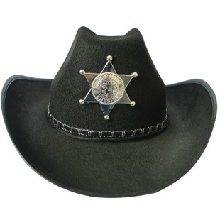 Five-Pointed Star Cowboy Hat for Boys and Girls, Western Cowboy, Adult and Kidsren, Family Performance, Annual Party Costume Cos Set