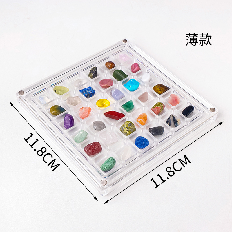 36 종류의 아크릴 광산 표준 상자 얇은