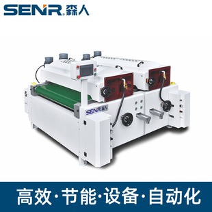 Precision automation double roller roller coating machine wardrobe furniture door plate plane coating equipment double roller coating machine