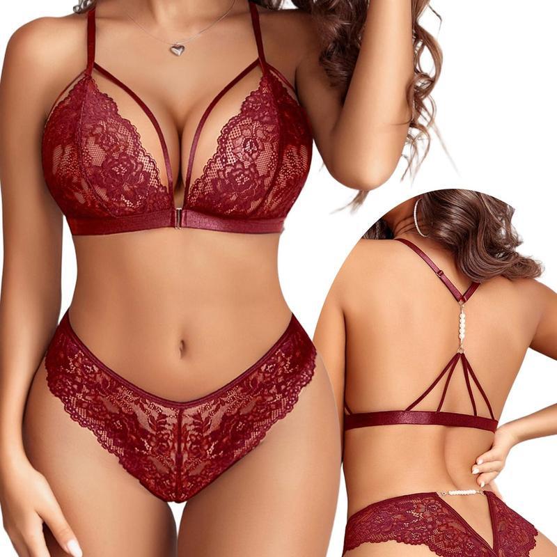 2025 New Cross-Border Dropshipping Women's Lingerie Set, Sexy Bra and Panties with Front Closure 2025 New Cross-Border Dropshipping Women's Lingerie Set, Sexy Bra and Panties with Front Closure