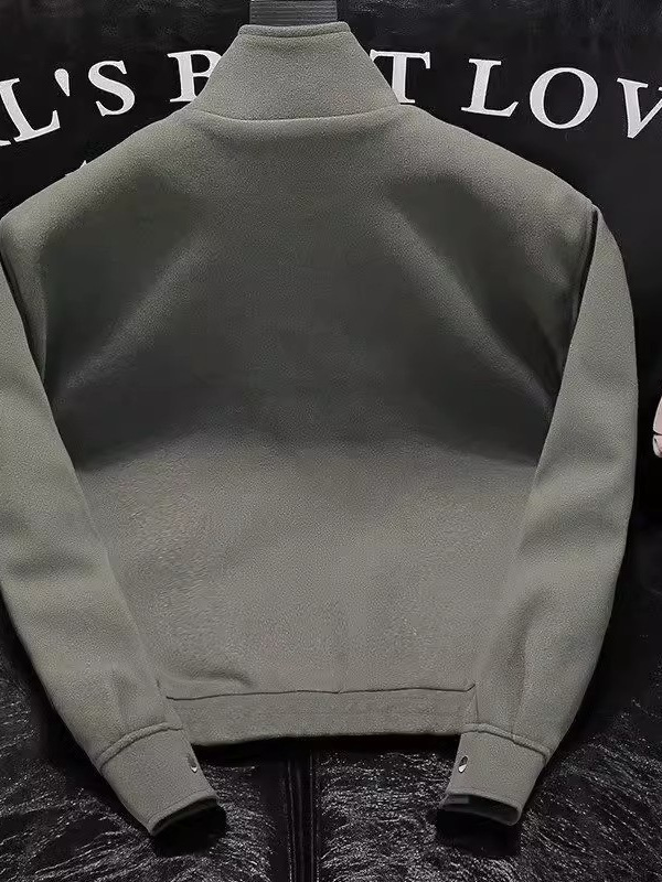 Chaqueta de lana de alta gama primavera para hombres nueva marca de moda versión coreana de la chaqueta gruesa de lana corta de moda