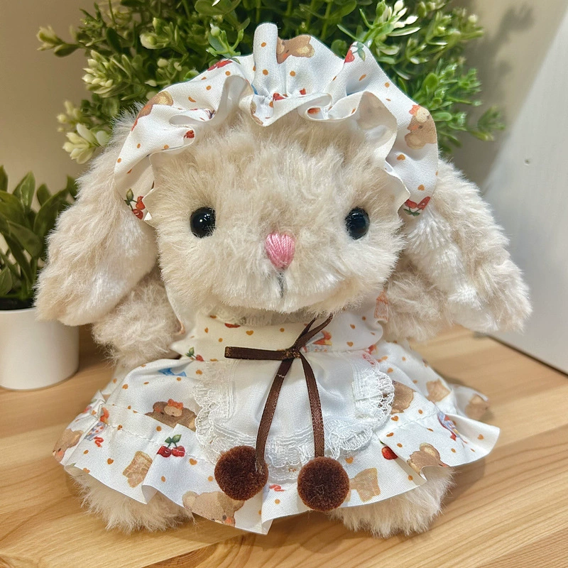 Jellycat, заяц, кукла, милое платье, с медвежатами, 13/15 см, детская одежда
