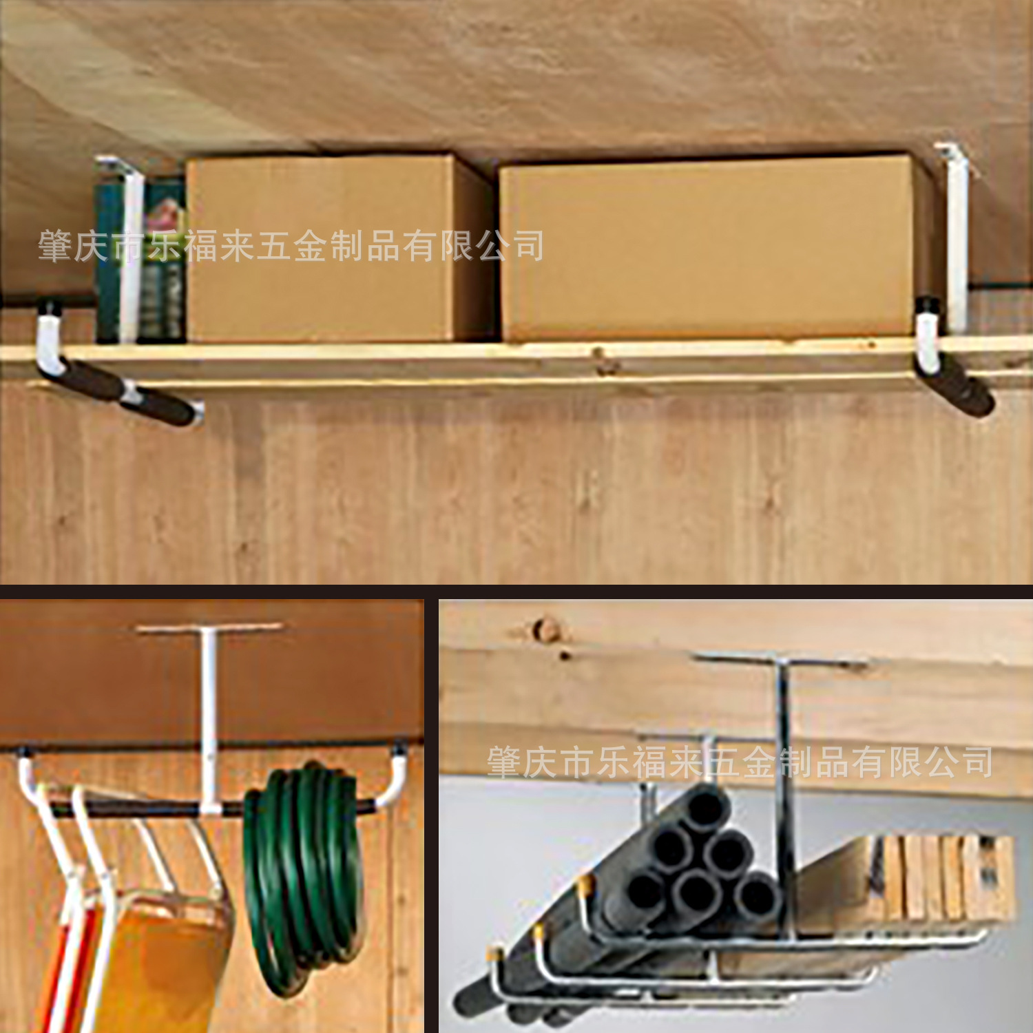 Metal T-gancho de techo caña de pescar soporte de bicicleta kayak monopatín hierro pared colgante soporte de exhibición