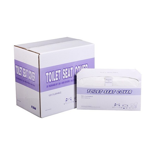 Manufacturer wholesale 1/2 off 14g wood pulp paper 250 pieces disposable toilet paper hotel sanitary seat cushion on behalf of