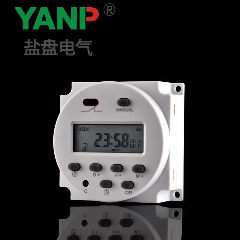 Interruptor de control de tiempo CN101A pequeño temporizador electrónico 220V/12V/24V/110V caja de luz temporizador de tiempo