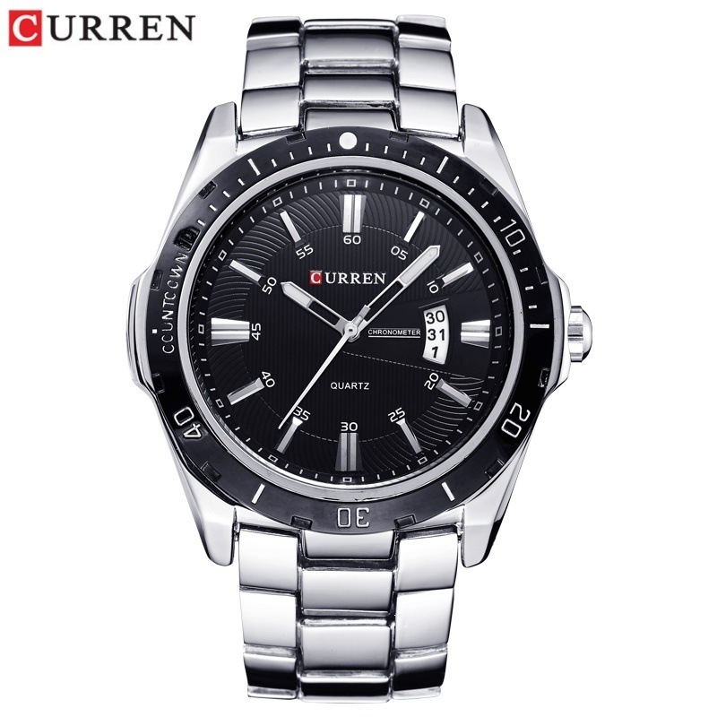 CURREN / CARRIEN 8110 Calendario impermeable para hombres Personalidad de moda relojes de cuarzo relojes de hombre Guangdong