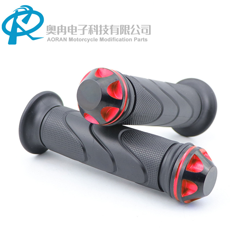 Motorcycle Moped Modified Handlebar Rubber Aluminum Alloy Handlebar Scooter Handlebar Cover Motorcycle Throttle Grip Cover