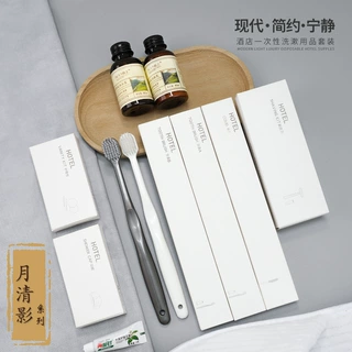 源头厂家酒店一次性洗漱用品宾馆一次性牙刷牙膏洗发沐浴护理套装