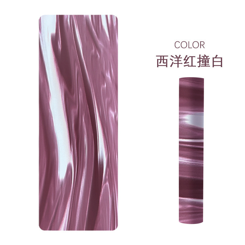ルルヨガマット天然ゴム滑り止め女性専用スポーツマット5mm厚防音フィットネスマット|undefined