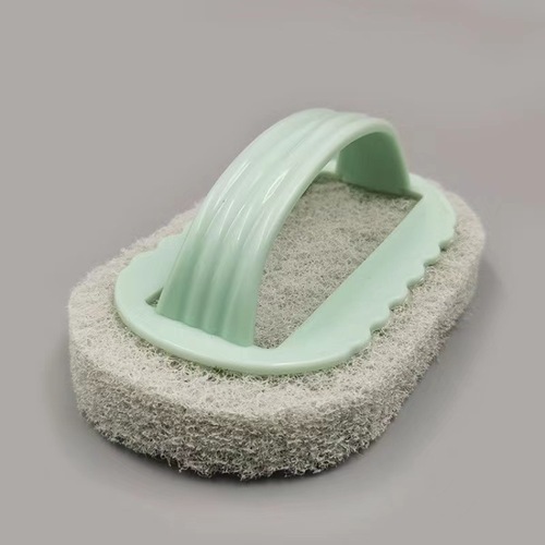 创意家用清洁刷厨房洗锅洗碗带手柄塑料刷子浴室瓷砖刷去污海绵擦