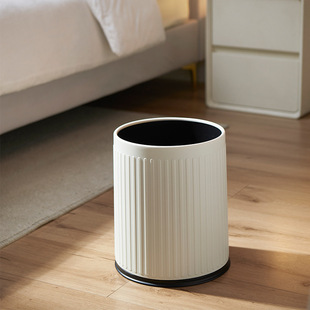 2024 New Household High-Looking Trash Can Living Room Kitchen Bathroom Large Capacity Simple Hotel Office Wholesale