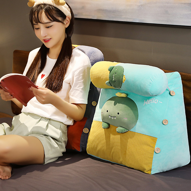 Cute cartoon three dimensional pillow for bed for students