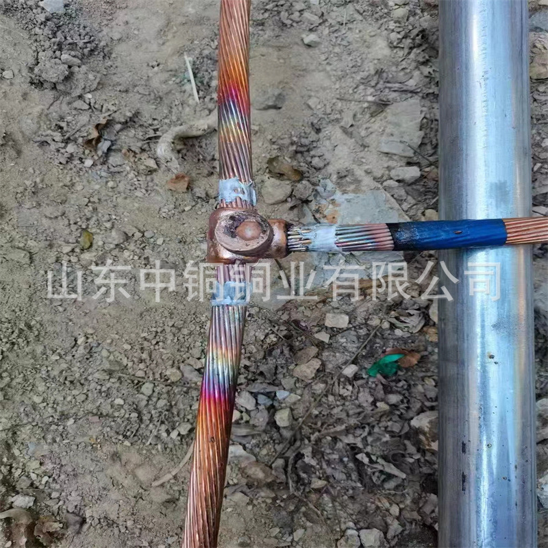 输变电站 避雷引下线 含铜量高 120平方镀锡铜绞线 水平接地线