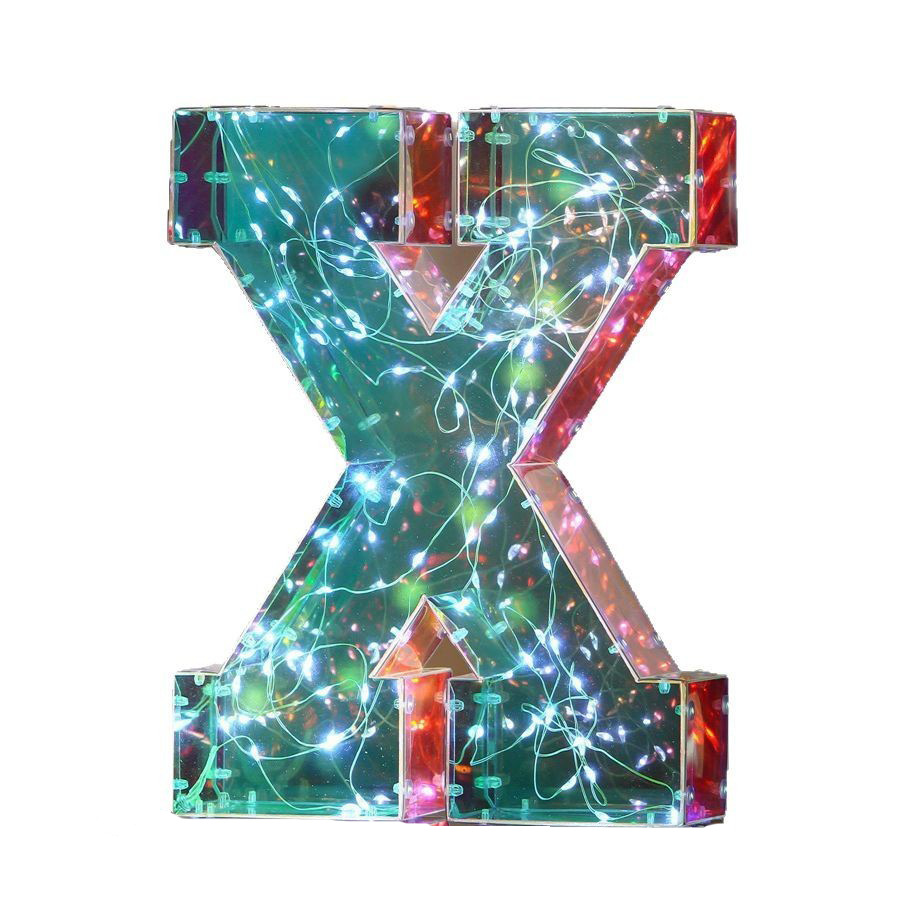 Luminous letter x