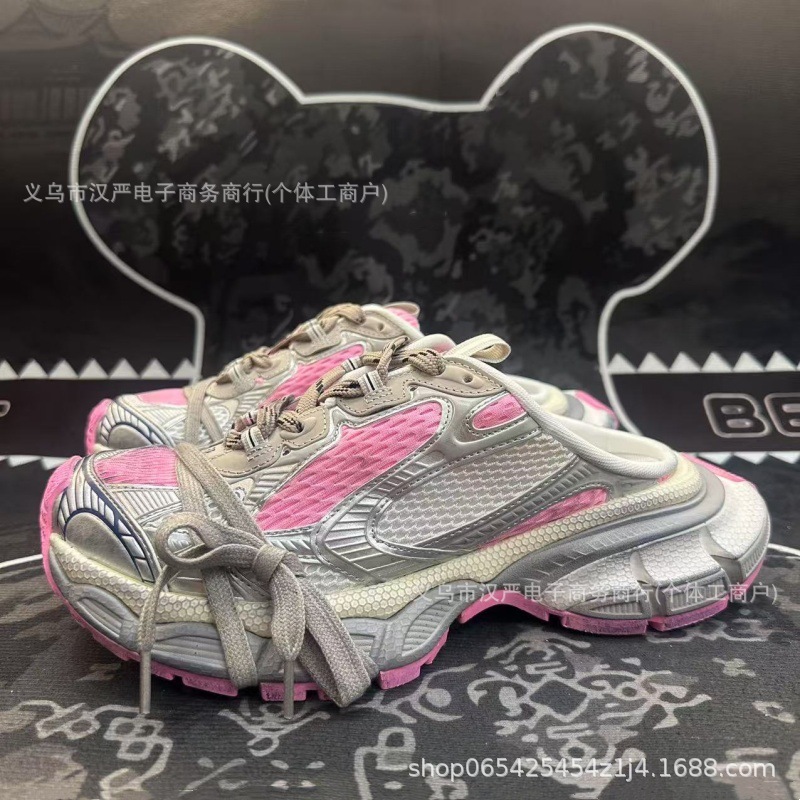 莆田パリ Track3XL ハーフスリップダッドシューズ男性と女性の靴レトロアウトドア厚底高さ増加カップルシューズランニングシューズ|undefined
