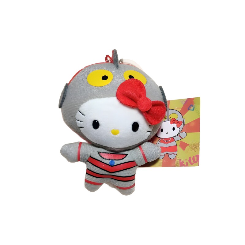 中古奥特曼Kitty挂件迪迦奥特曼毛绒挂饰HelloKitty假面超人怪兽|undefined