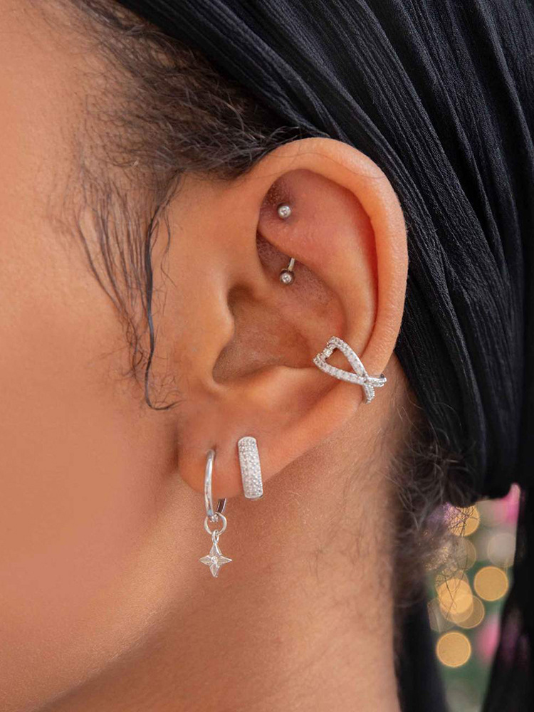 Daily Occasion Copper Material 1 Pair Fashion Geometric Copper Earrings