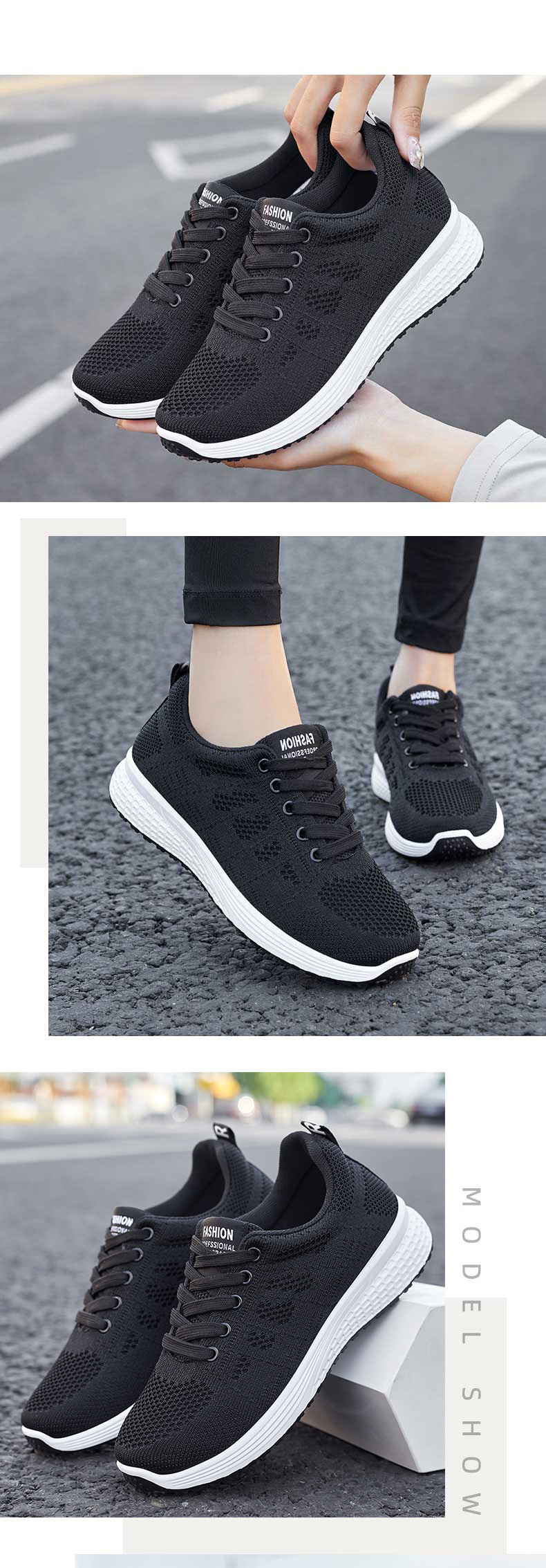 Women's Sports Solid Color Round Toe Sports Shoes display picture 4