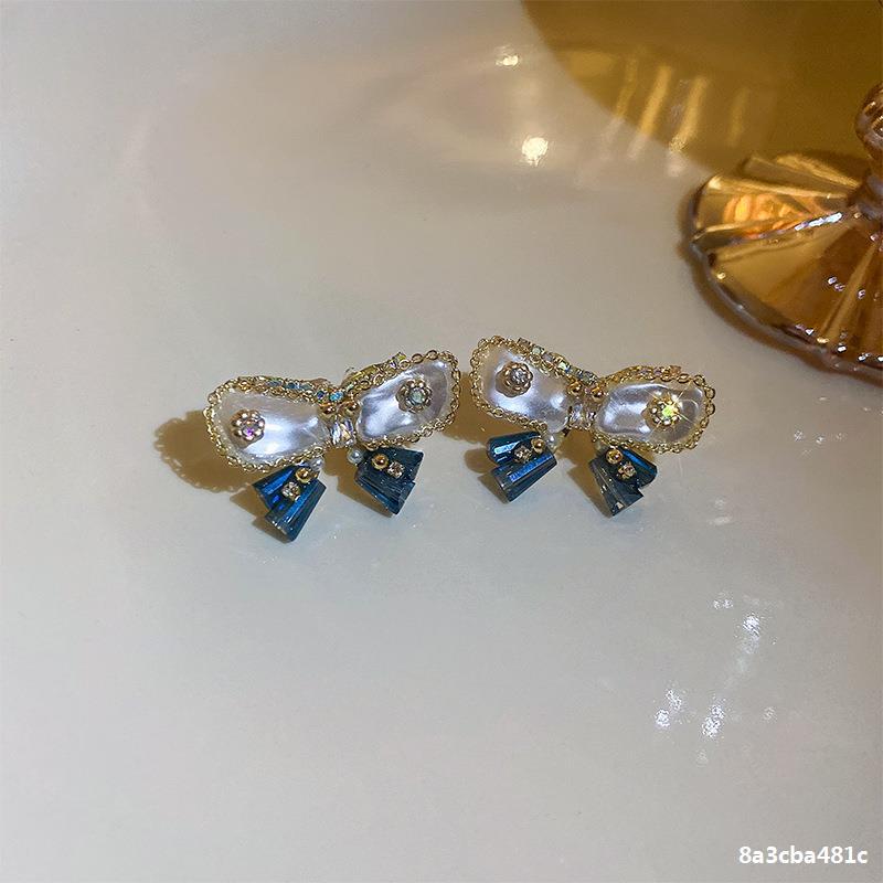 1 Paar Süss Herzform Blume Überzug Inlay Künstlicher Kristall Künstlicher Diamant Kristall Vergoldet Ohrringe display picture 8