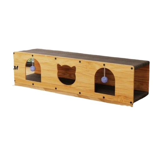 Large Cat Bed Stand-up Cat Scratching Post Cat Tunnel Cat Toys Self-entertaining Dust-Free Cat Villa Durable Cat Scratch Paw Board