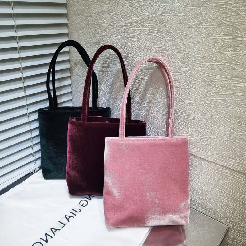 Ретро-сумочка из импортного бархата в стиле Дженнис, клатч для телефона, маленькая квадратная женская сумка, сумка-тоут