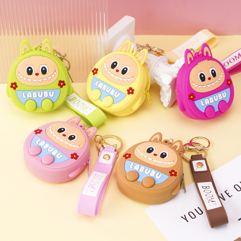メーカーが生産するネズミ駆除パイオニアラブブキーホルダーペンダントシリコンバッグかわいい子供用小銭入れ|undefined