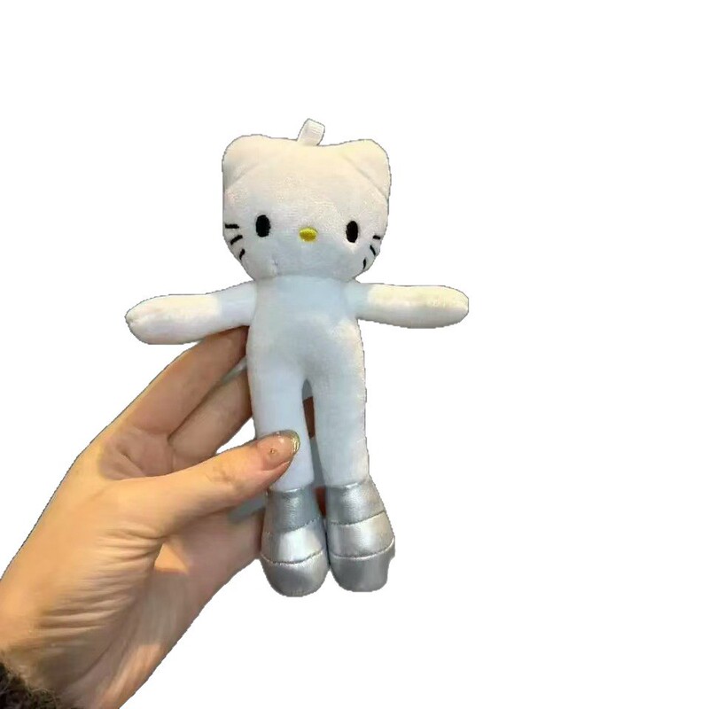 手作り甘くてクールなミレニアムホットガールロングレッグキティバッグペンダントぬいぐるみレトロキーホルダー装飾|undefined