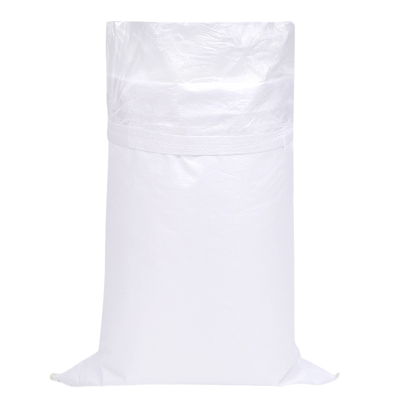 Blanco engrosado con película interna bolsa de tejido impermeable a prueba de humedad plástico doble bolsa de revestimiento bolsa de piel de serpiente bolsa personalizada