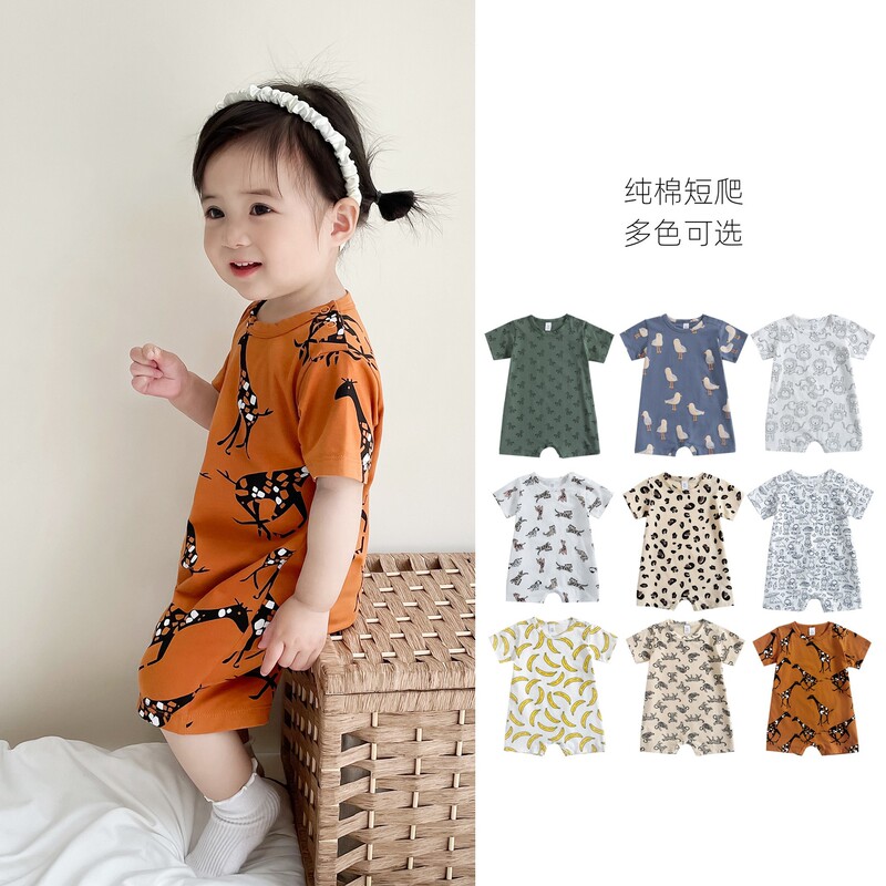 Thin Baby Clothes for Boys, Summer Clothes for Baby Girls, Super Cute Short-Sleeved Rompers, Summer Clothes, Fashionable Onesies Thin Baby Clothes for Boys, Summer Clothes for Baby Girls, Super Cute Short-Sleeved Rompers, Summer Clothes, Fashionable Onesies