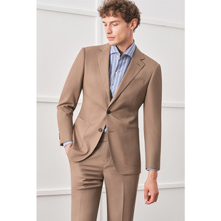 Khaki suit suit men's business casual suit professional formal dress banquet bridesmaid suit bridegroom wedding dress men