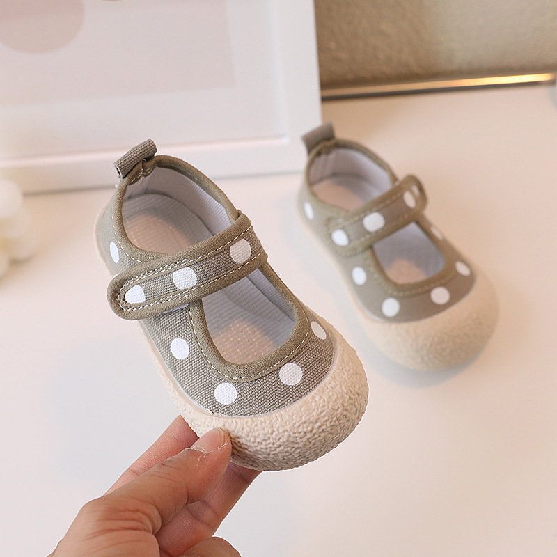 Korean version of Bo Dian Kindergarten Children's Canvas 2023 Spring and Autumn New Girls' Cloth Baby Princess Shoes_voghion.com