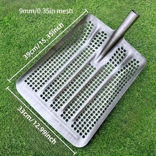 Thickened Round Hole Corn Shovel Peanut Hollow Shovel Grain Leakage Eye Steel Shovel Corn Fishing Boat Shovel