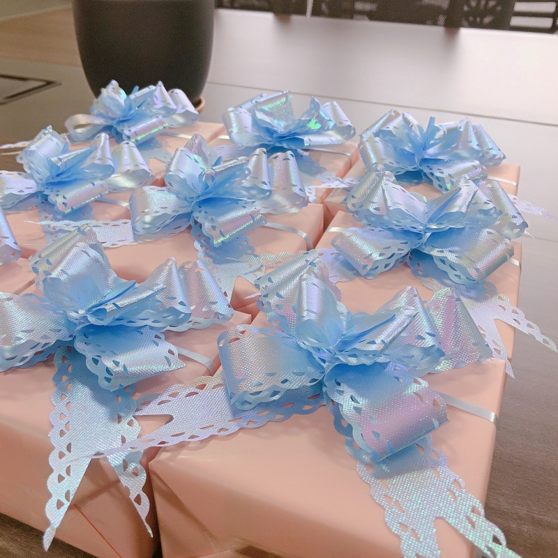 拉花蝴蝶结小号彩带生日礼物包装丝带礼品装饰迷你手拉花厂家批发|undefined