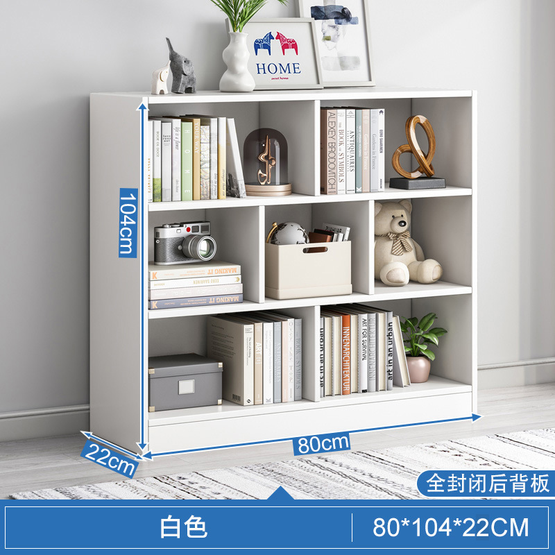 Estantería estante piso de juguete gabinete de almacenamiento estantería baja multi-capa armario sub-estante del Gabinete de celosía Rack de lectura