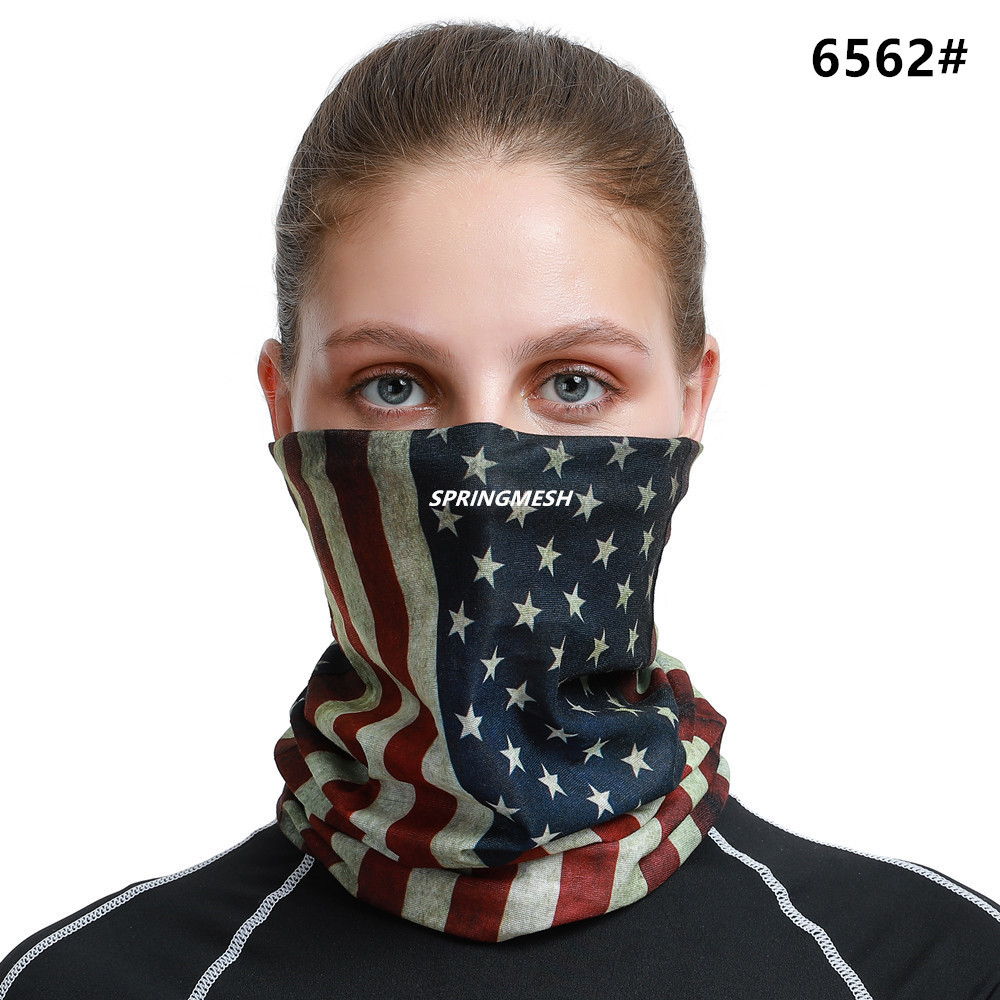 Sun protection face mask, outdoor hiking sunshade, UV-resistant camouflage multi-functional seamless magic headscarf