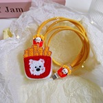 苹果15prmax充电线防断20w/40W适用iPhone17数据线保护套缠绕绳16