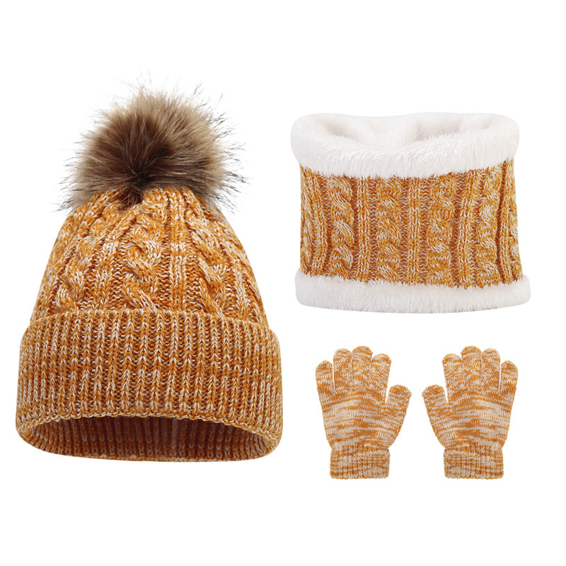 Kid's Basic Simple Style Solid Color Wool Cap display picture 3