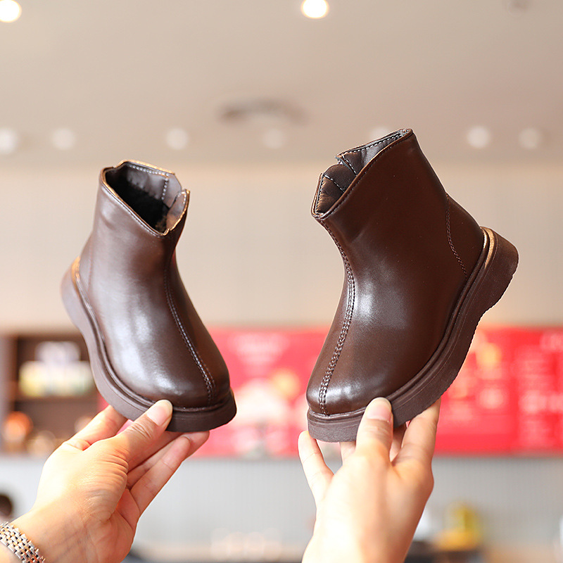 New fashion boys shoes soft soles children low short boots baby single boots_voghion.com